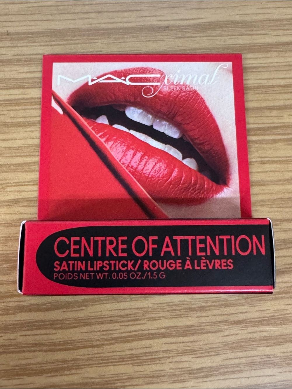 NEW | MAC Cosmetics Centre of Attention Satin Lipstick - Red
